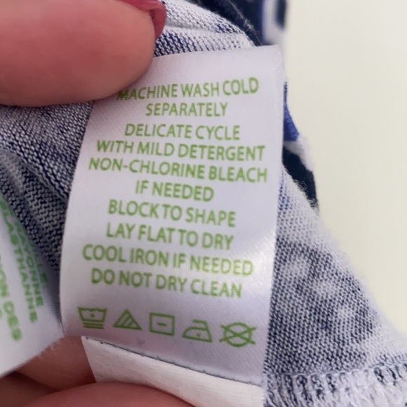 Lilly Pulitzer Blue & White Blouse - Size XS - Picture 7 of 7